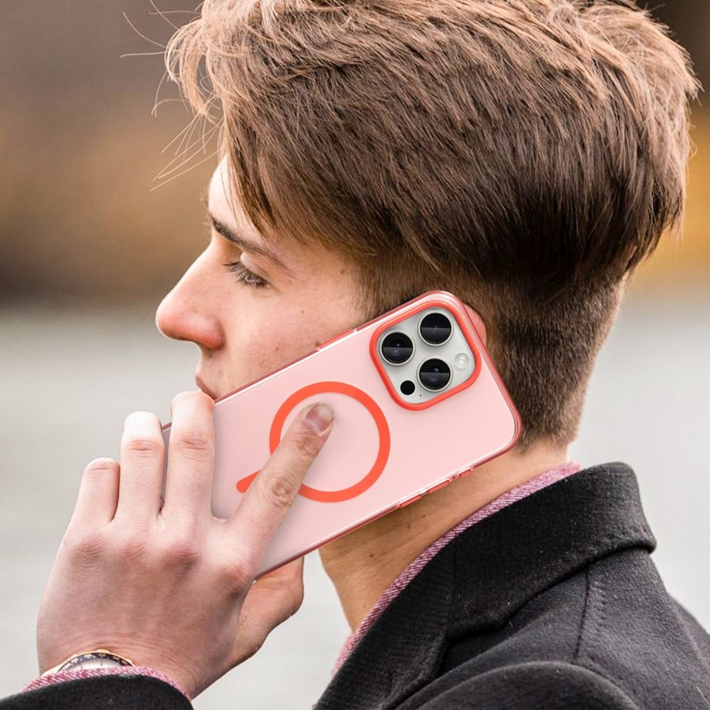 iPhone 15 Pro Max MagSafe Kuori - Punainen