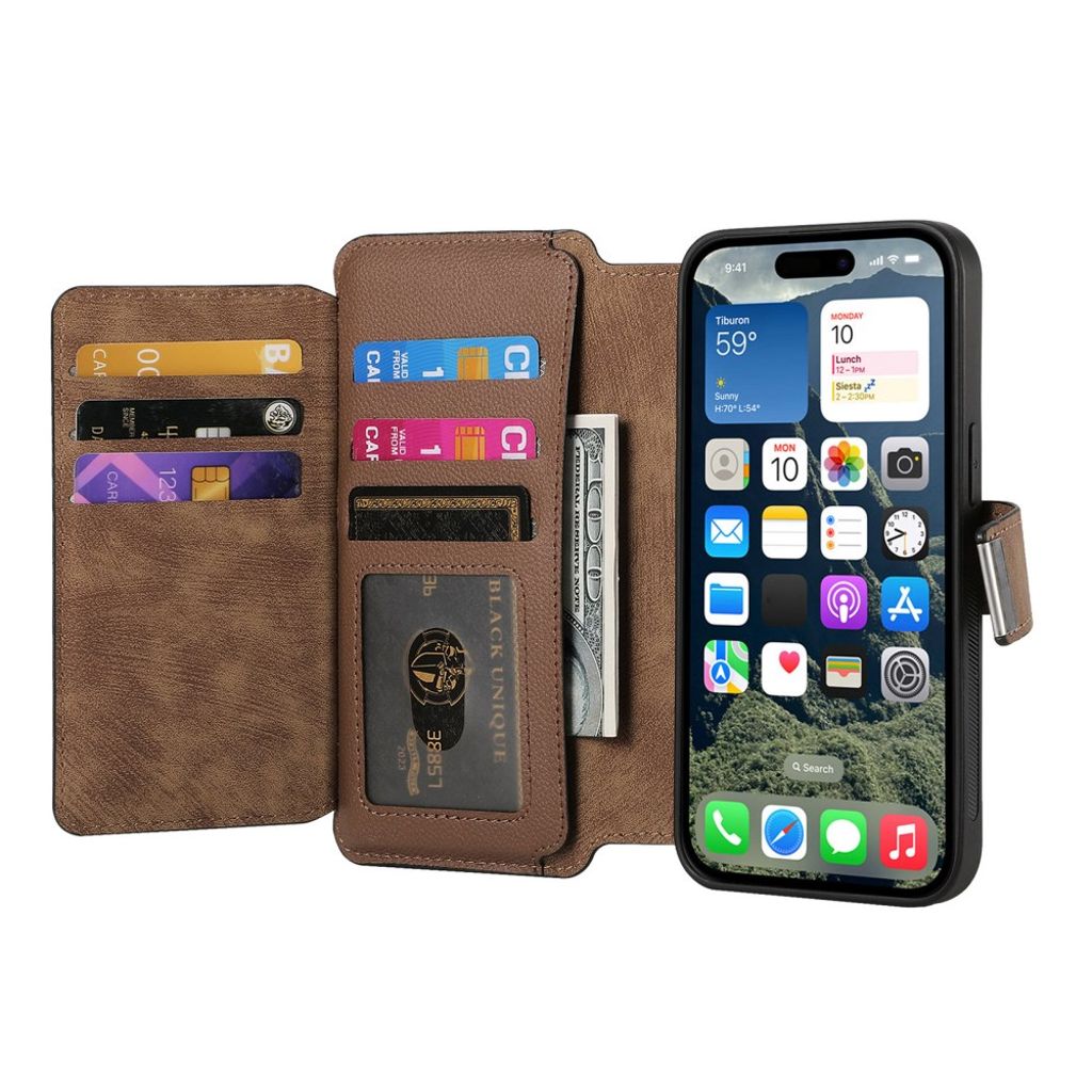 CASENEO iPhone 16 Plus Cover with Stand - Brown