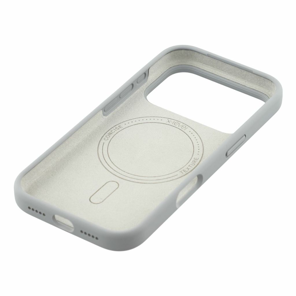 X-LEVEL iPhone 18 Pro Max/17 Pro Max MagSafe kuori silikonista - Harmaa