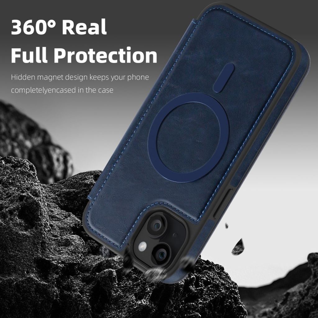 iPhone 14 Plus Lommeboketui MagSafe RFID-blokkerende - Safir