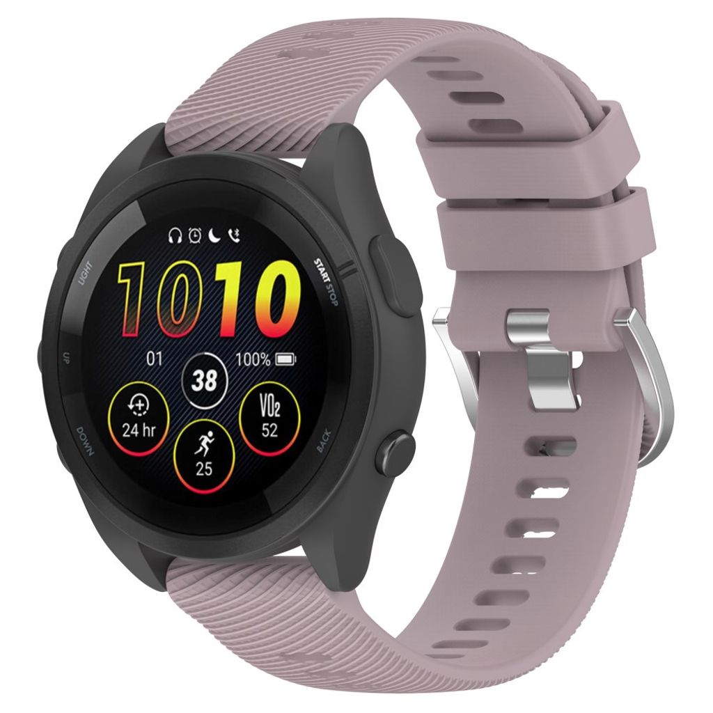 Garmin Forerunner 265 klokkerem i silikon - lys lilla