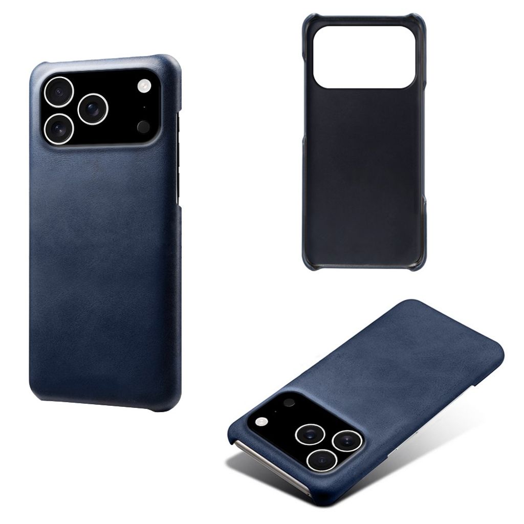 iPhone 18 Pro/17 Pro Kuori PU-nahkaa - Sininen