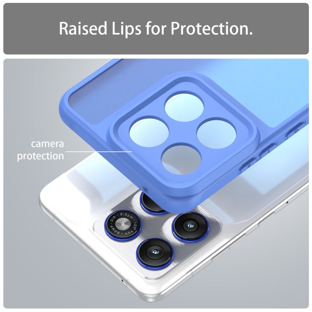 Motorola Edge 70 5G Skal Stötsäker PC/TPU – Ljusblå