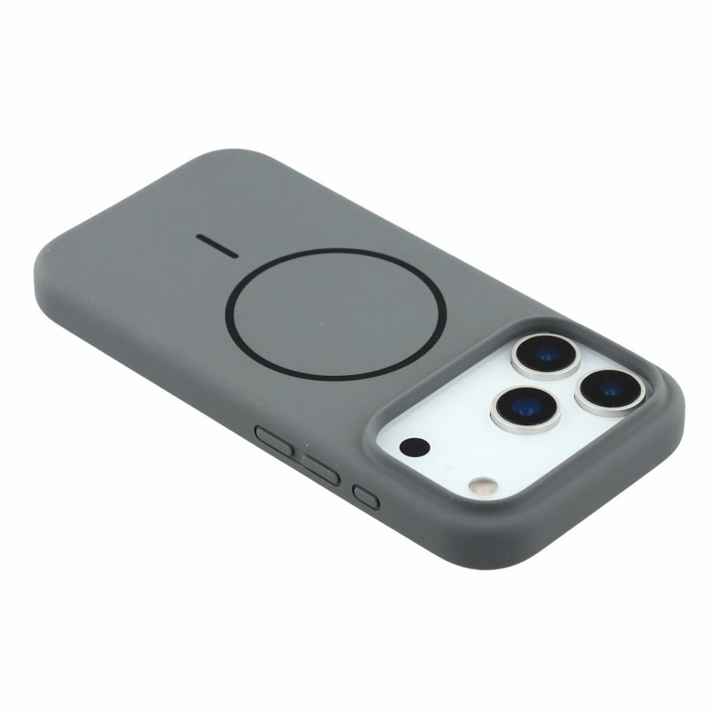 X-LEVEL iPhone 18 Pro Max/17 Pro Max MagSafe kuori silikonista - Musta