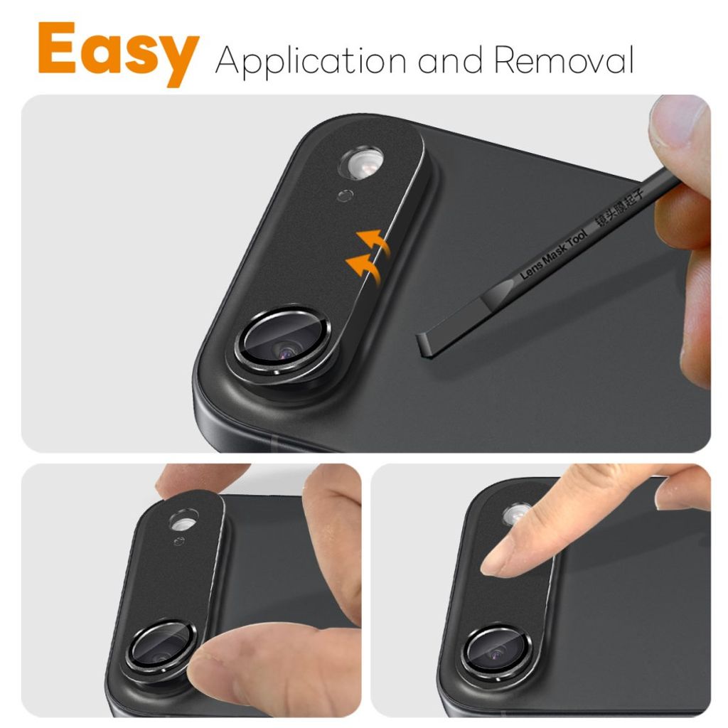 NORTHJO iPhone 17 Air Lens protector - Black