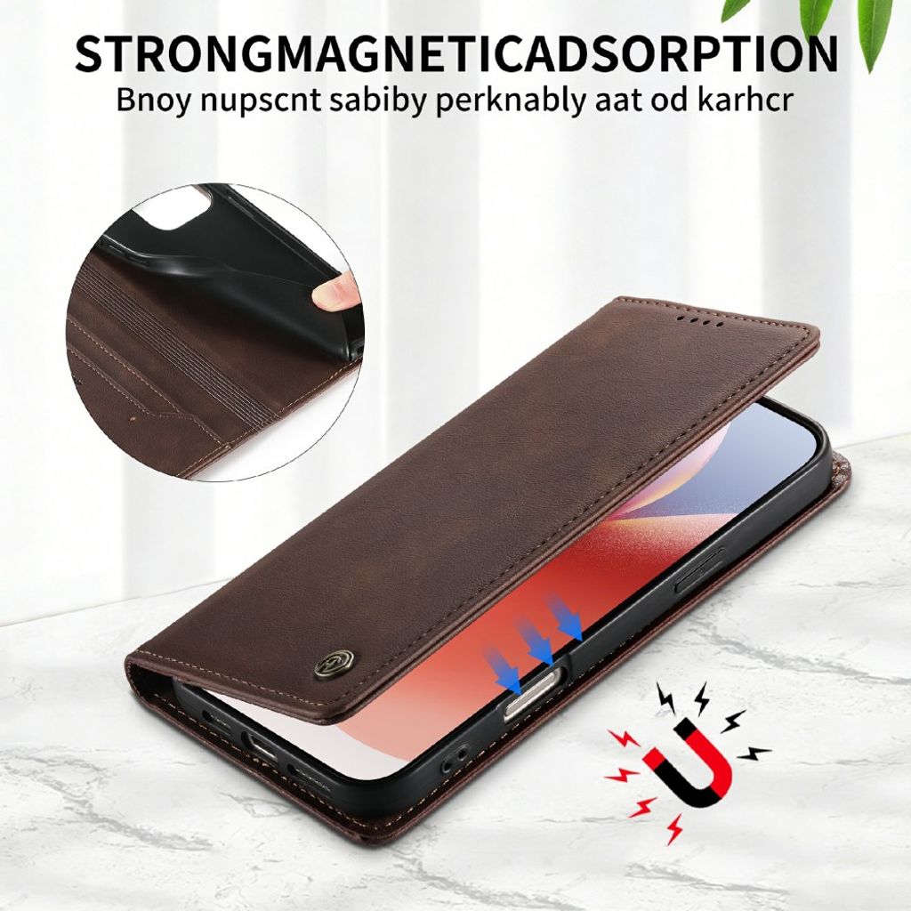 DIETFENG Google Pixel 11 Pro XL Plånboksfodral med RFID-blockering - Mörkbrun