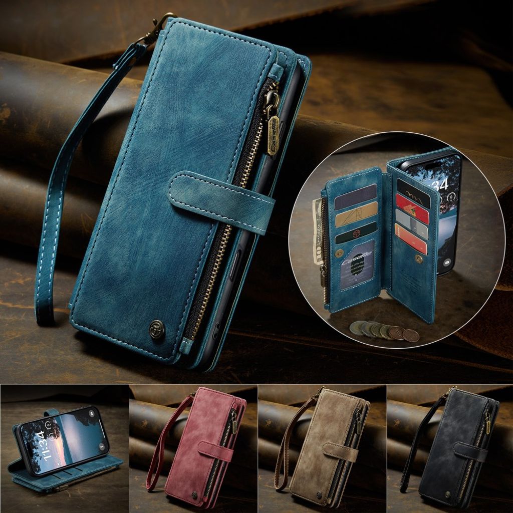 CASEME iPhone 17 Pro Max Etui med Stativ - Blå