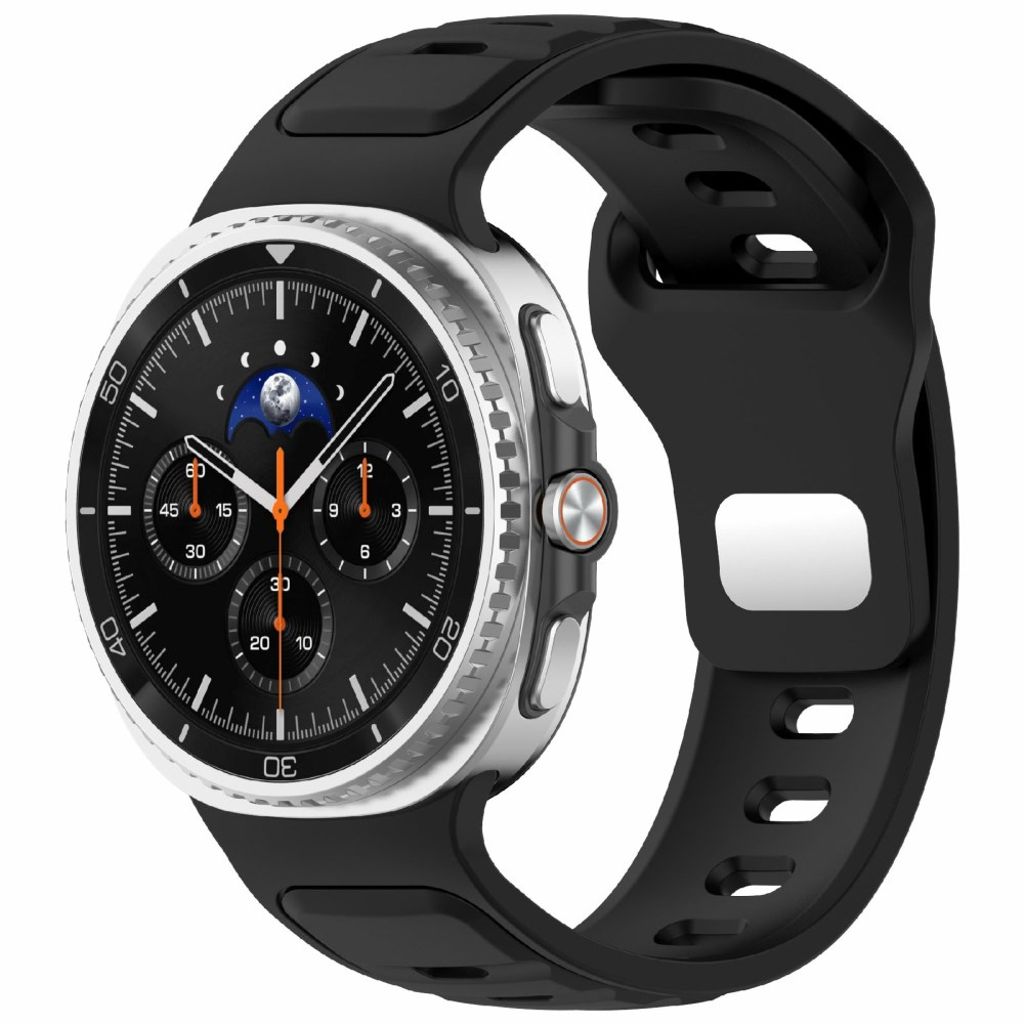 Samsung Galaxy Watch8 40 mm osv. Urrem, Silikone - Sort