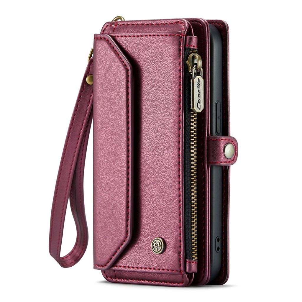CASEME iPhone 13 mini Lompakkokotelo RFID-estävä – Viininpunainen