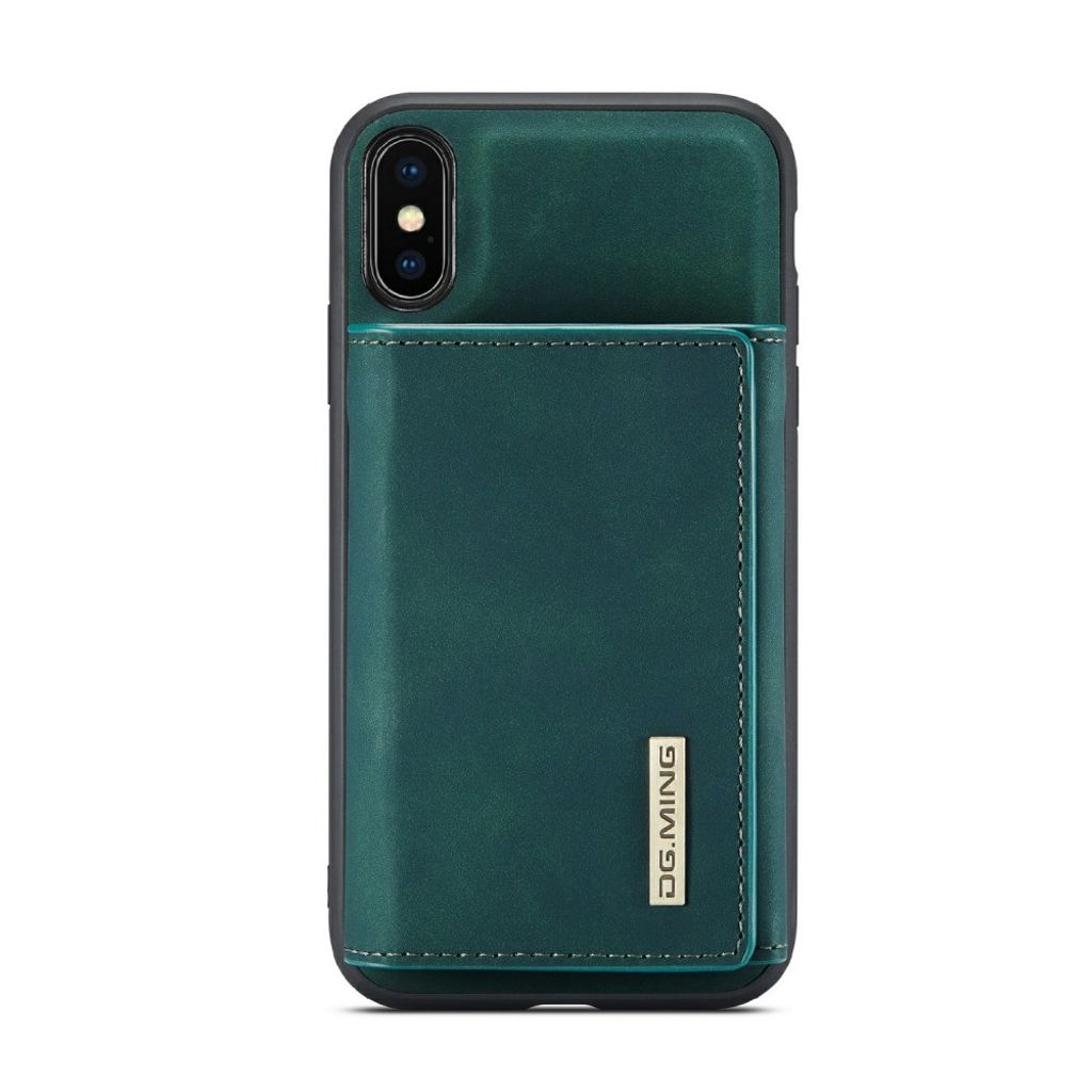 DG.MING iPhone X/XS Lompakkokuori Magneettikiinnityksellä - Vihreä