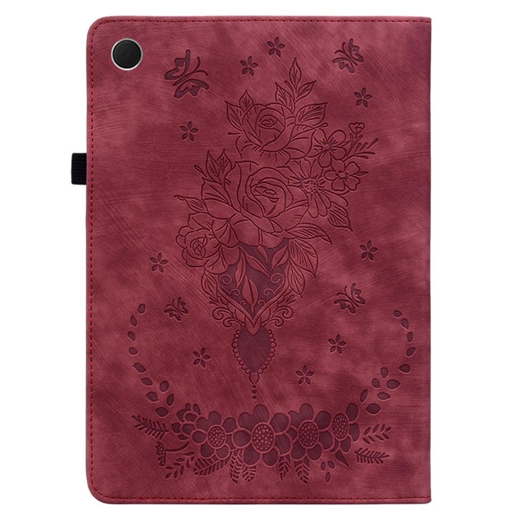 Samsung Galaxy Tab A9/A11 Etui med trykk - rød