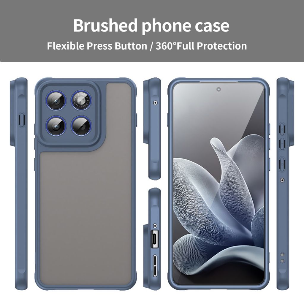 Motorola Edge 70 5G Case Drop Proof Frosted Translucent - Blue