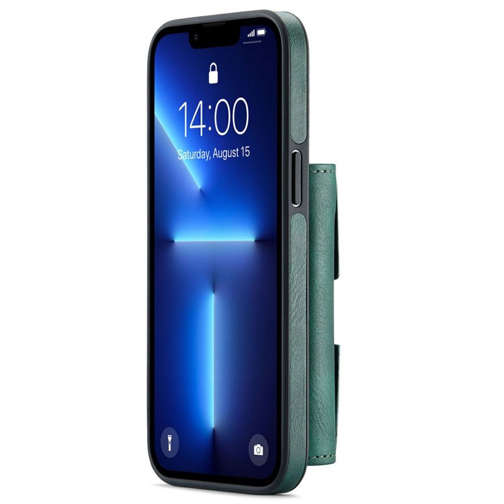 DG.MING iPhone 13 Pro Max Lompakkokuori Magneettinen - Vihreä