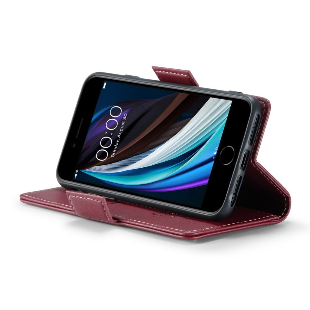 CASEME iPhone 6/6s/7/8/SE 2020/2022 Etui med Kortplads - Rød