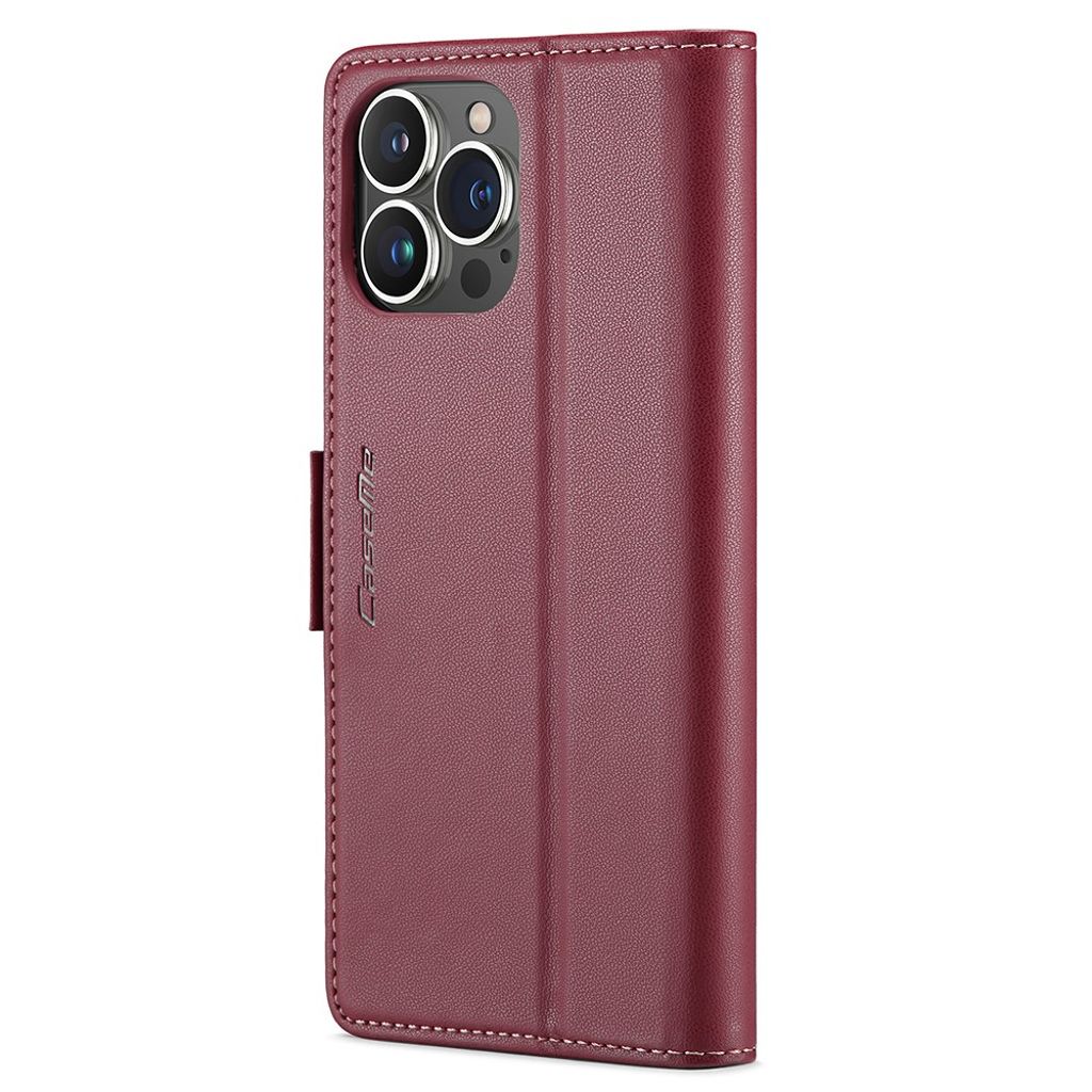 CASEME iPhone 15 Pro Max Kotelo Korttipaikka - Punainen