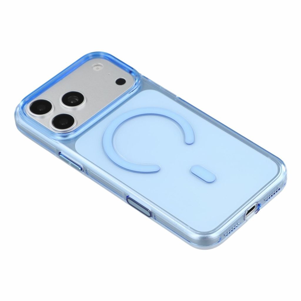 JAUCASE iPhone 18 Pro Max/17 Pro Max MagSafe Kuori - Läpinäkyvä/Sininen