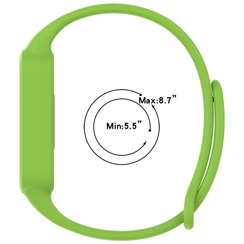 Xiaomi Smart Band 9 Active/Redmi Band 3 Silikon klokkerem med deksel - Svart