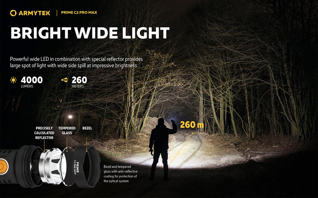 Armytek Prime C2 Pro Max Ficklampa 4000 Lumen