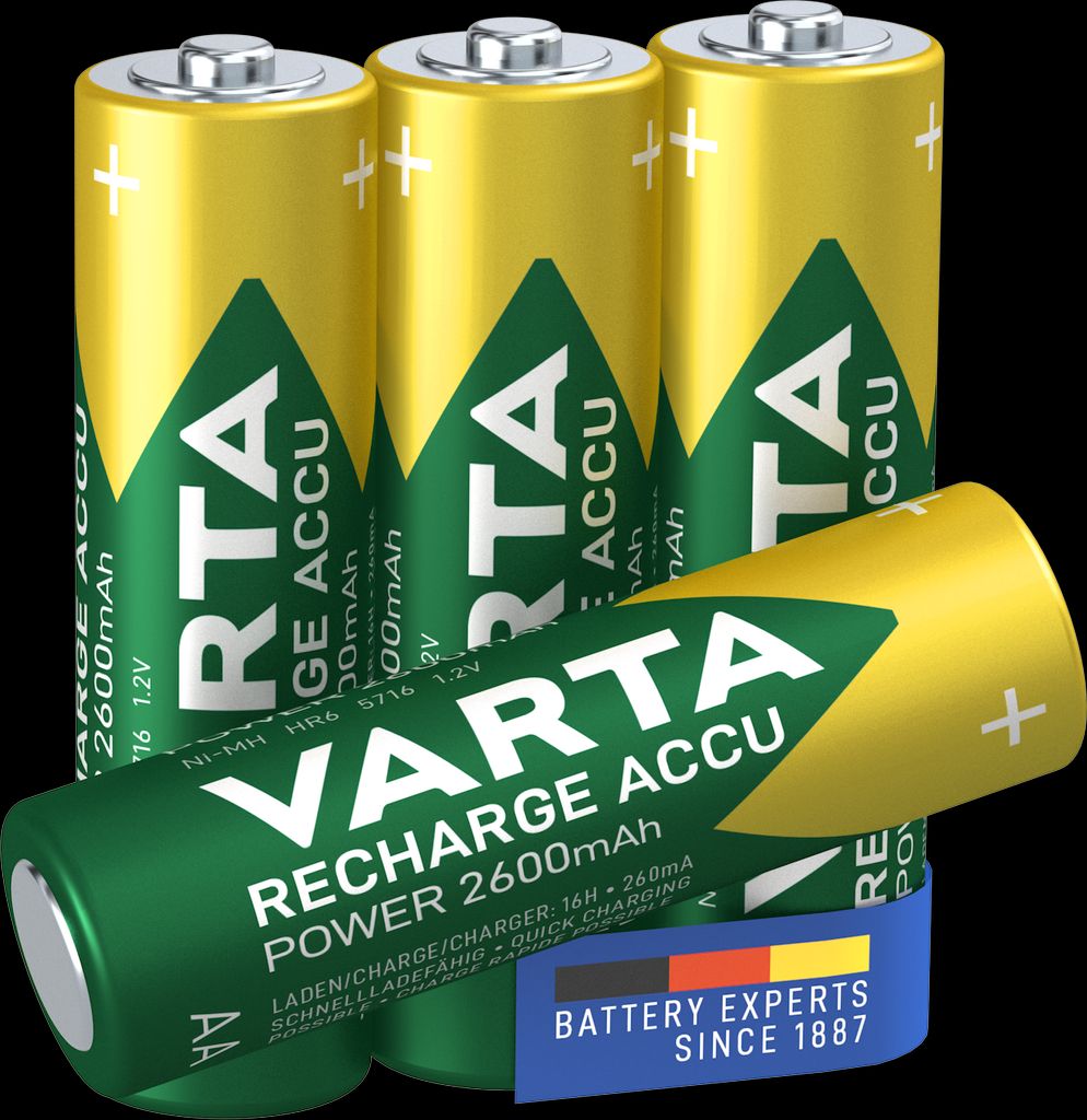 VARTA Recharge Accu Power AA-akku 2600 mAh, 4 kpl