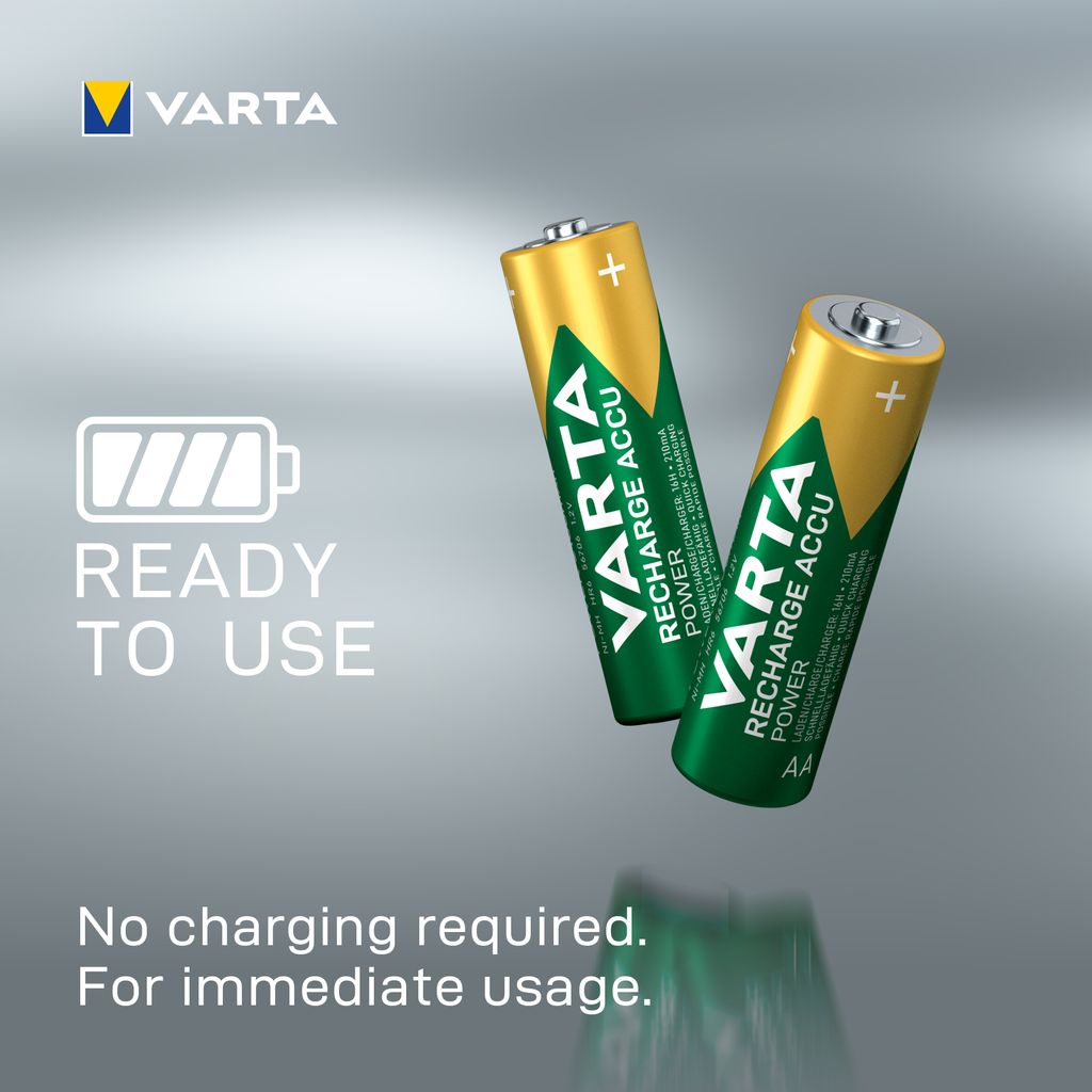 VARTA Recharge Accu Power AA-akku 2600 mAh, 4 kpl