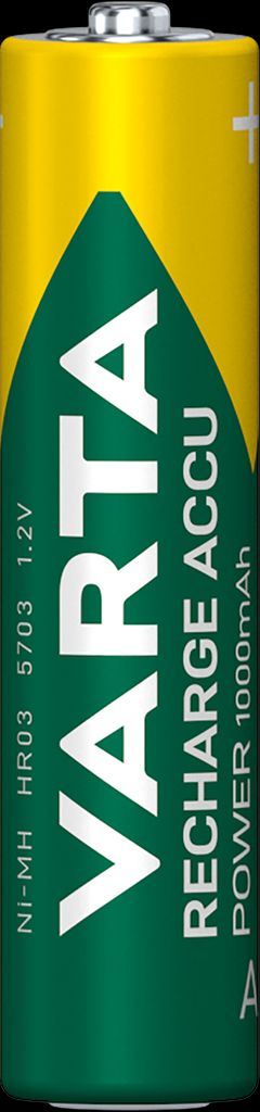 VARTA Recharge Accu Power AAA akku 1000 mAh, 2 kpl