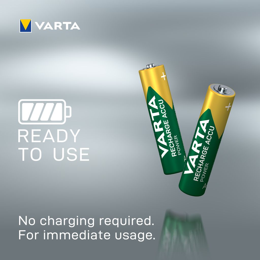 VARTA Recharge Accu Power AAA akku 1000 mAh, 2 kpl