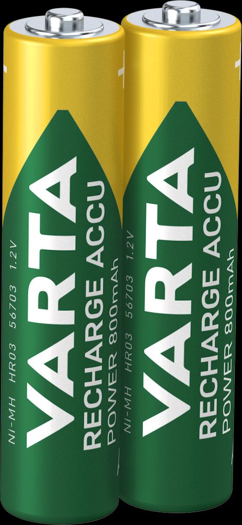 VARTA Recharge Accu Power AAA akku 800 mAh, 2 kpl