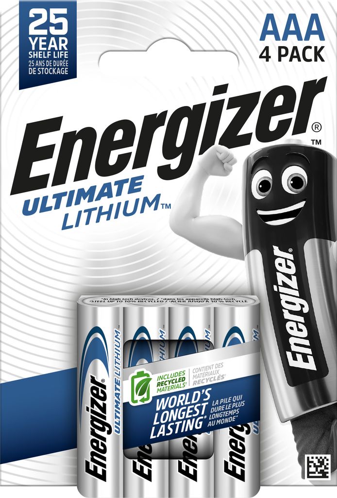 AAA 1,5V Lithium 4-pack Energizer