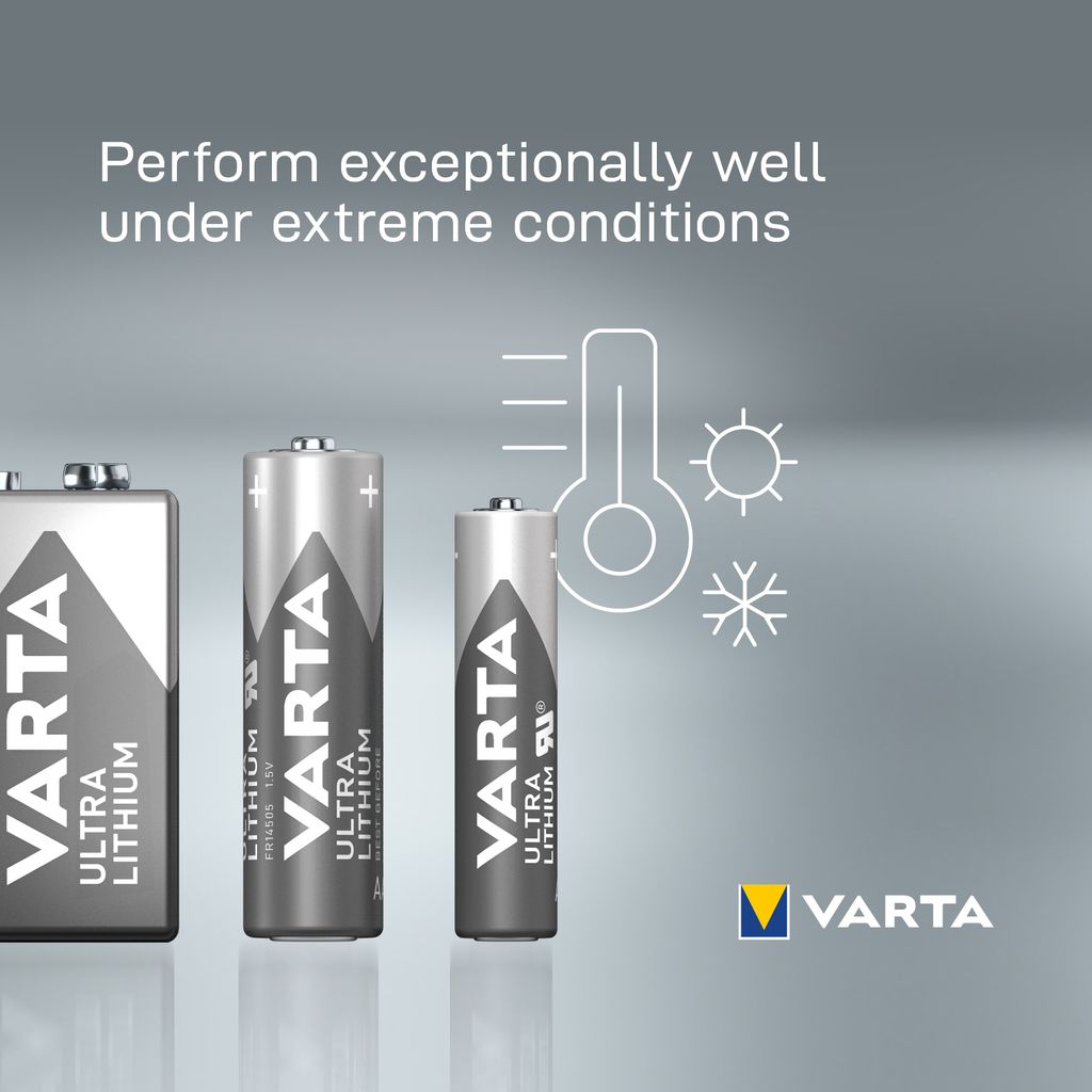 VARTA Ultra Lithium AA akku, 4 kpl