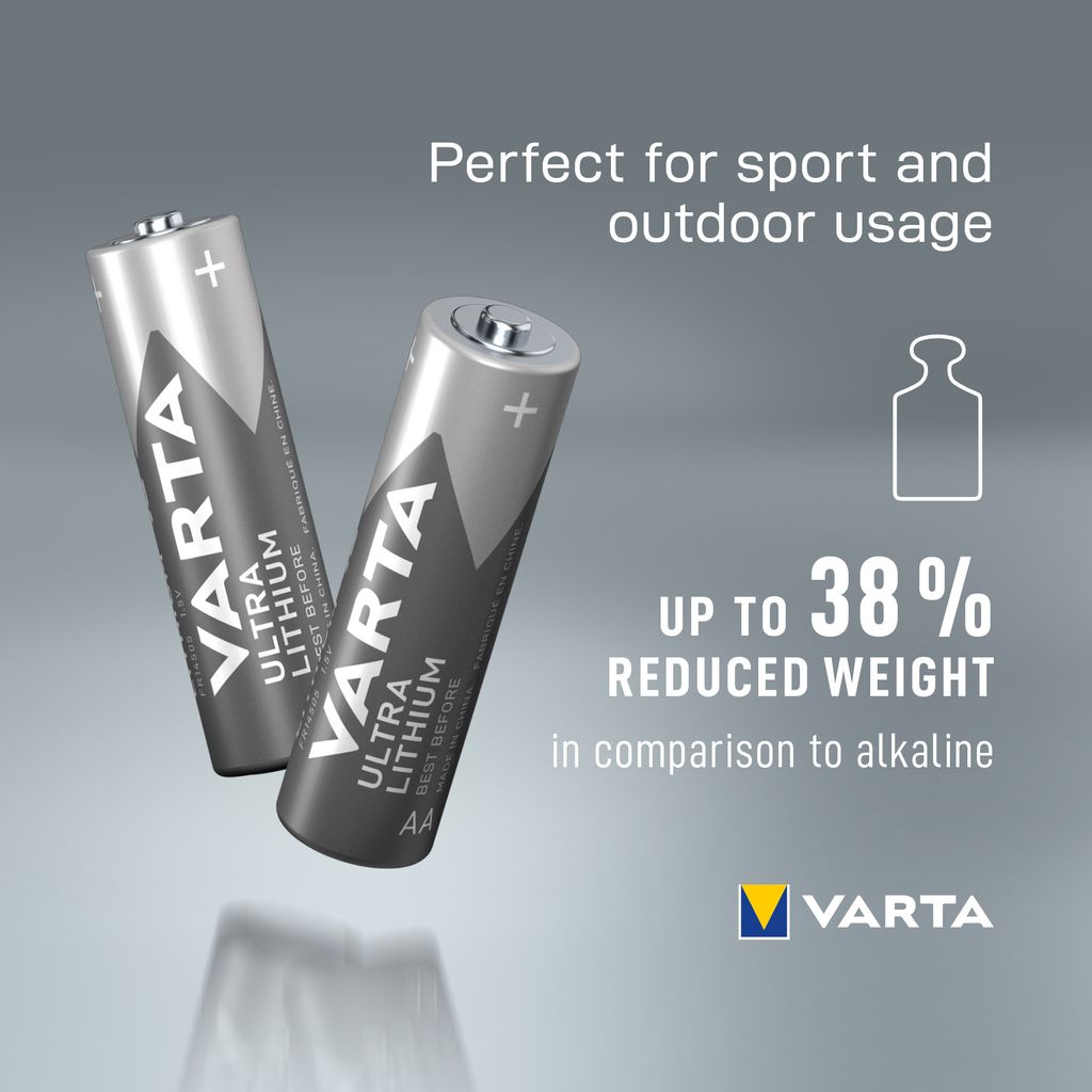 VARTA Ultra Lithium AA akku, 4 kpl
