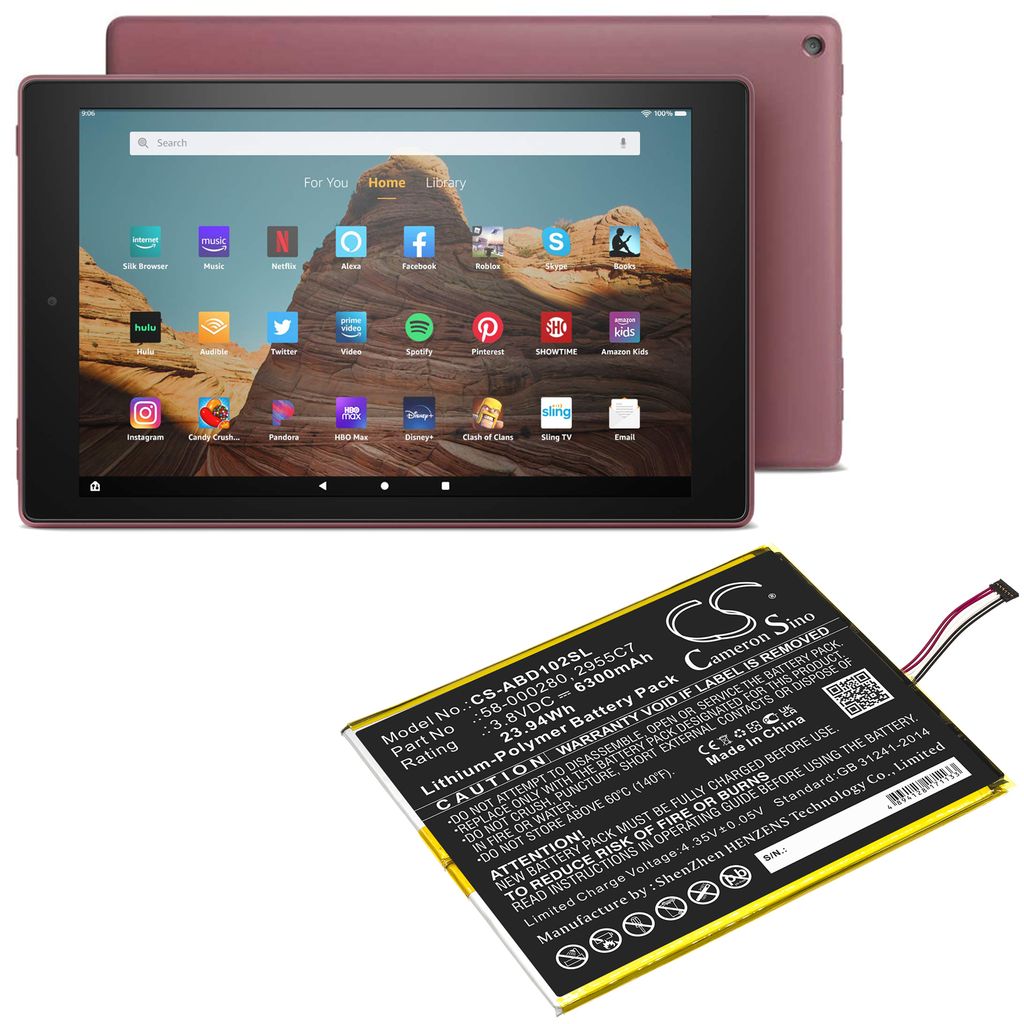 2955C7 für Amazon, 3.8V, 6300 mAh
