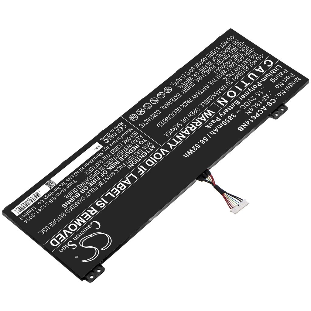 Acer TMP614-51-50FJ, 15.20V, 3850 mAh