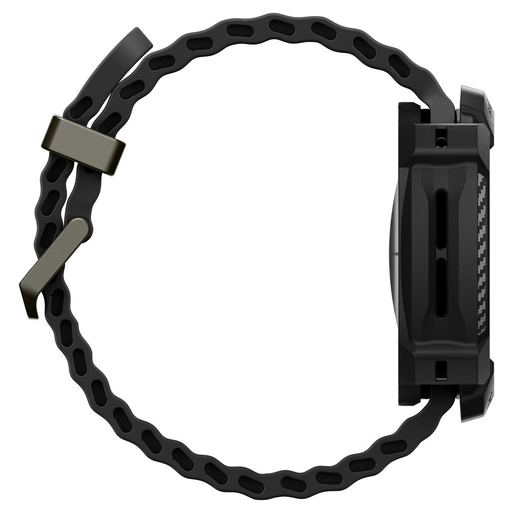 Spigen Rugged Armor Beskyttende Etui til Samsung Galaxy Watch Ultra 2 47mm - Sort