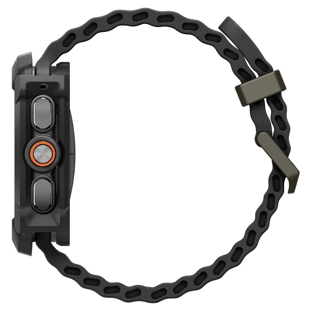 Spigen Rugged Armor Beskyttende Etui til Samsung Galaxy Watch Ultra 2 47mm - Sort