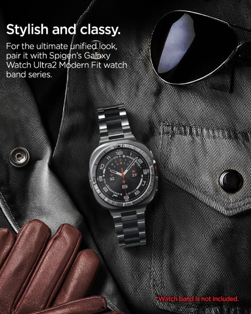 Spigen Galaxy Watch Ultra 47 mm Bezel – Sort