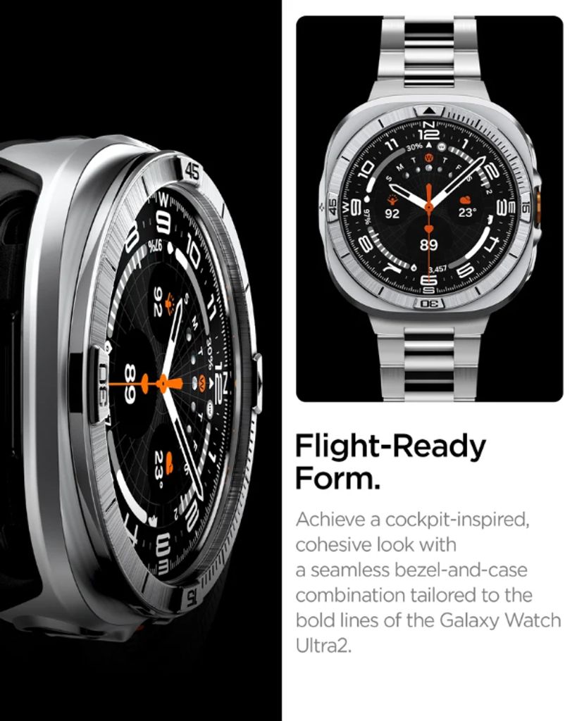 Spigen Galaxy Watch Ultra 47 mm Bezel – Sort
