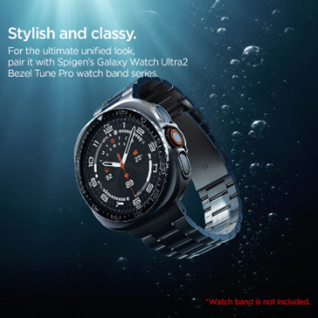Spigen Samsung Galaxy Watch Ultra 2 47mm Beskyttelsesskærm til Bezel - Sort