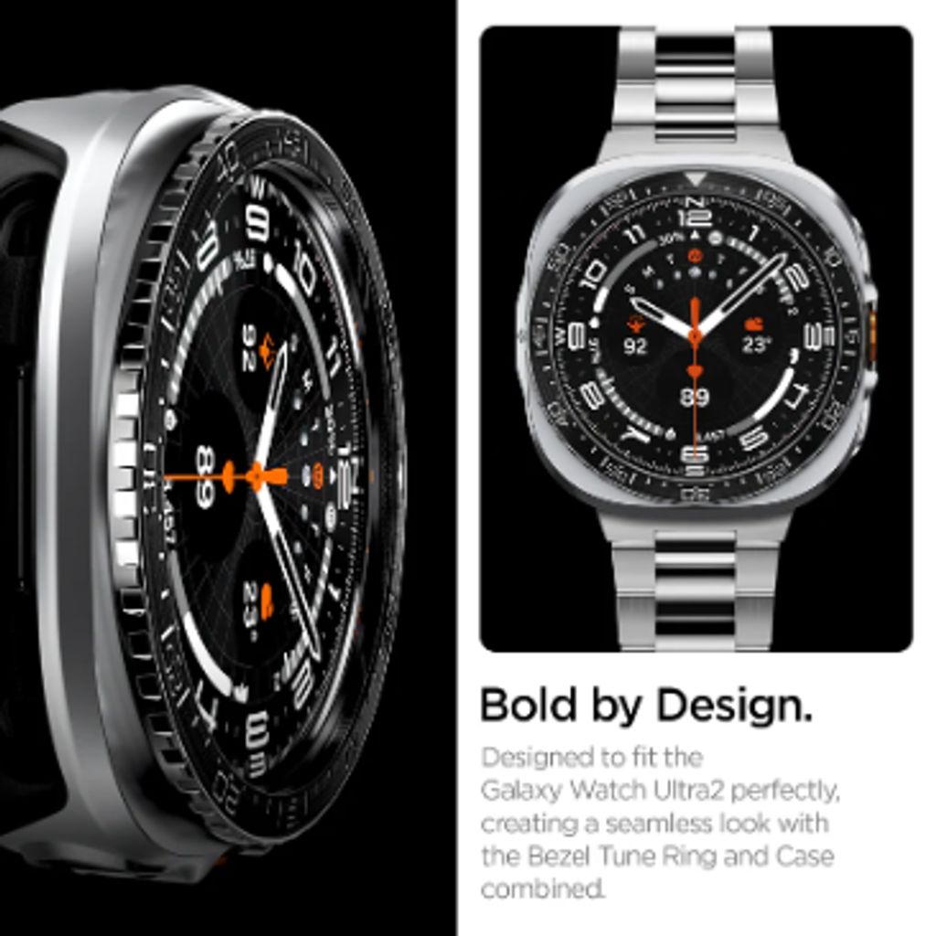 Spigen Samsung Galaxy Watch Ultra 2 47mm Beskyttelsesskærm til Bezel - Sort