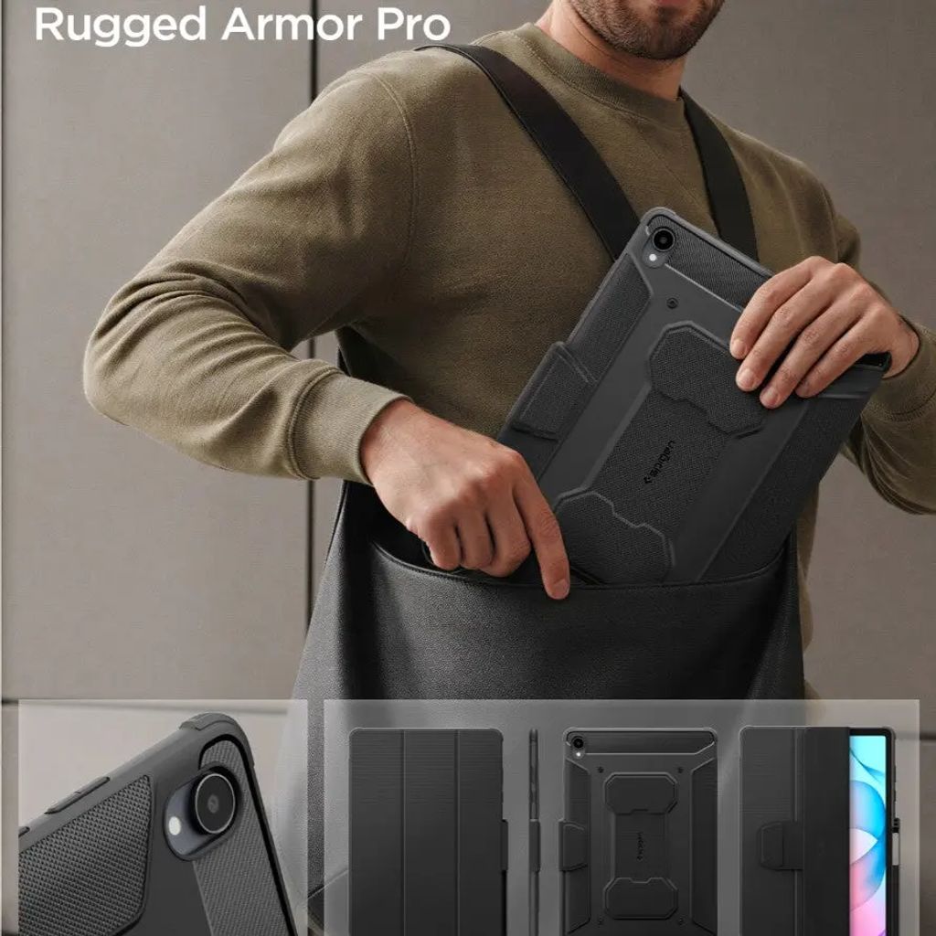 Spigen Rugged Armor Pro -kotelo - Musta
