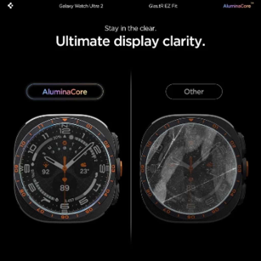 Spigen Glas.tR EZ Fit Samsung Galaxy Watch Ultra 2 47mm Skærmbeskyttelse