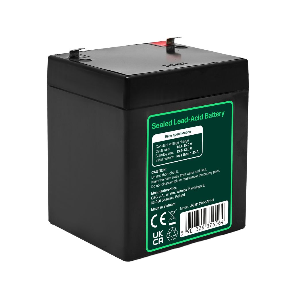 Green Cell AGM VRLA 12V 4,5Ah vedlikeholdsfritt batteri (90x70x106mm)