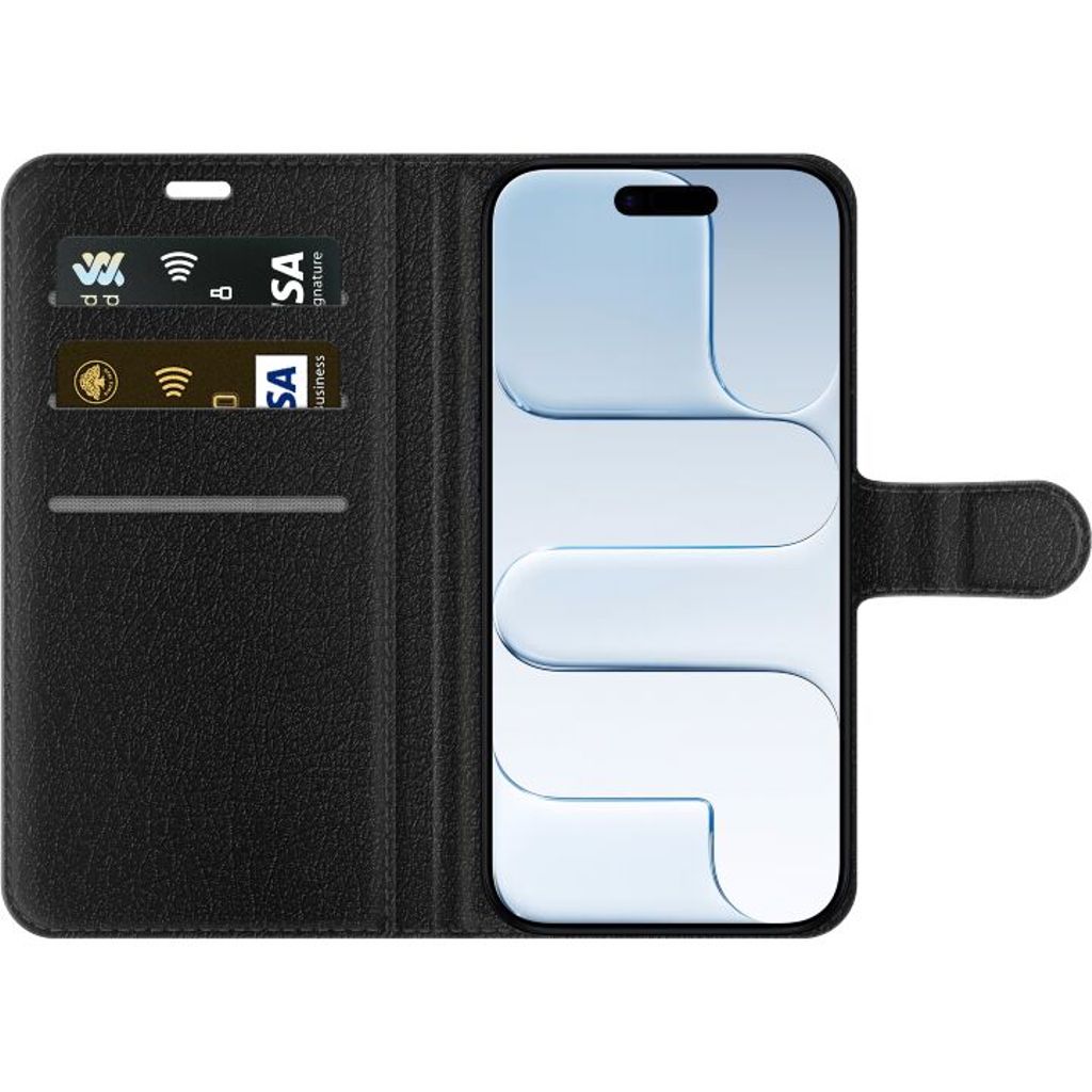 Apple iPhone 17 Air Svart Plånboksfodral Kapivara