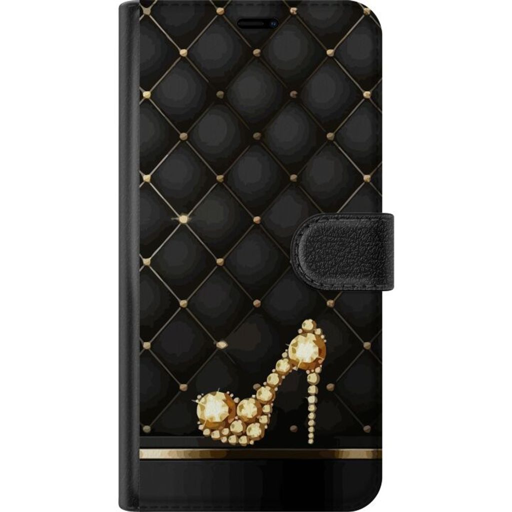 Apple iPhone 18 Pro Musta Lompakkokotelo Lyxig Sko