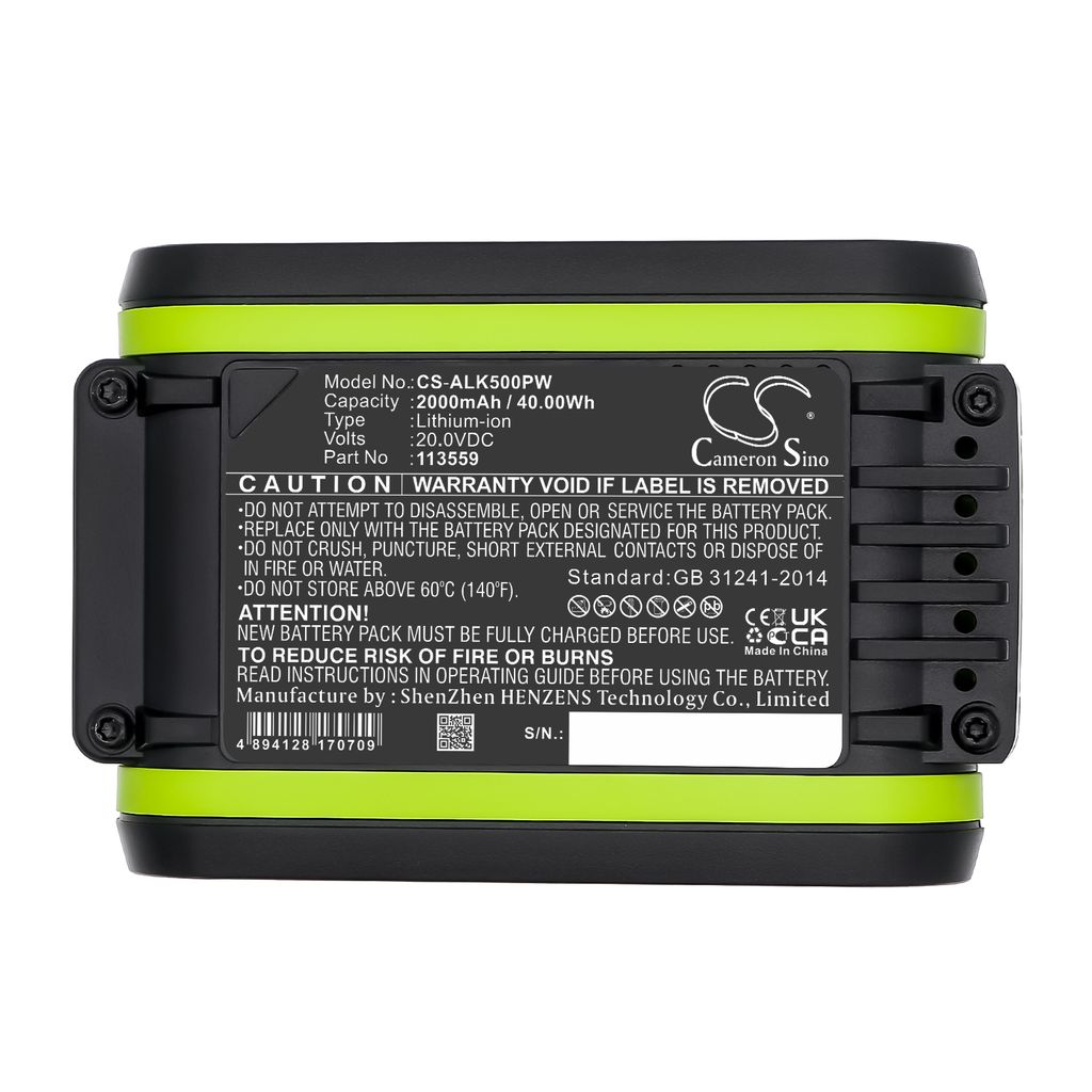 Worx Landroid M300, 20,0, 2000mAh