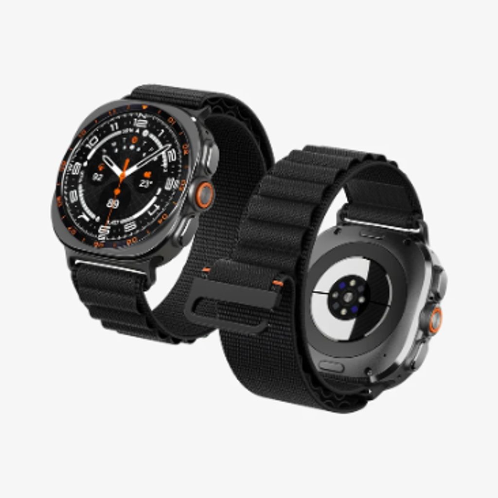 Spigen WBF1 Urrem til Samsung Galaxy Watch Ultra/Ultra 2 47mm - Sort