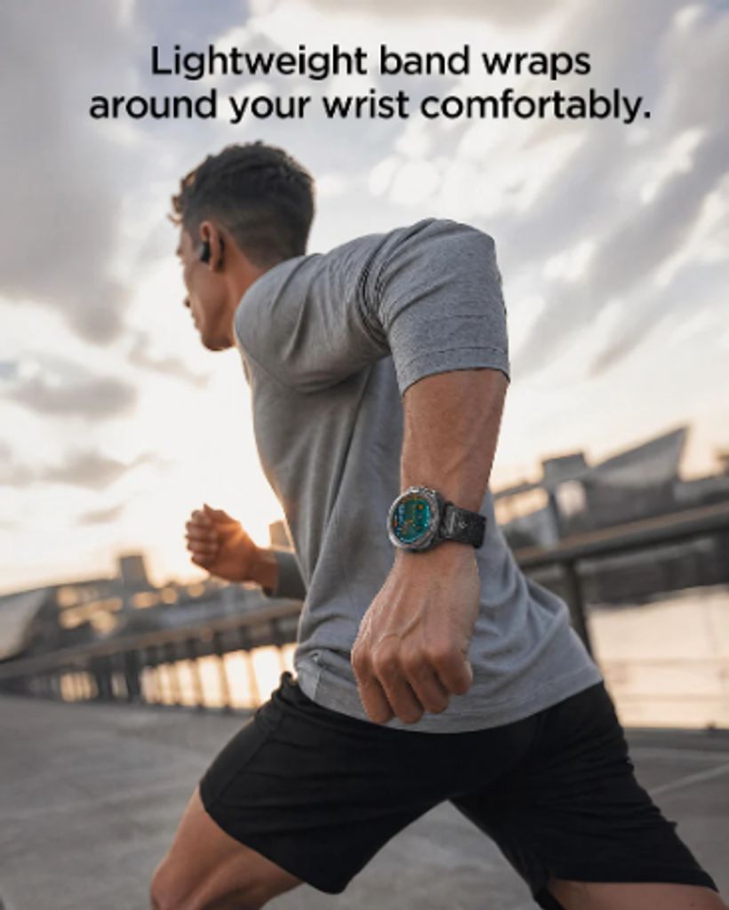 Spigen Athlex Air Band - Galaxy Watch Ultra 47mm - Sort/Grå