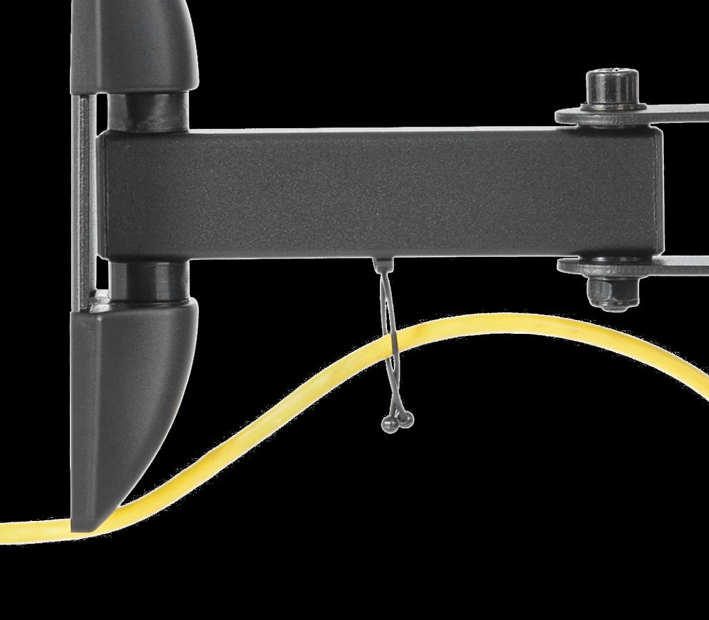 Deltaco OFFICE fuldt artikulerende vægbeslag, 23-55 tommer - sort