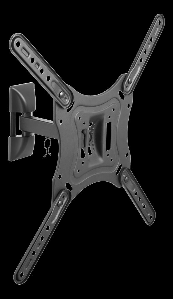 Deltaco OFFICE fuldt artikulerende vægbeslag, 23-55 tommer - sort