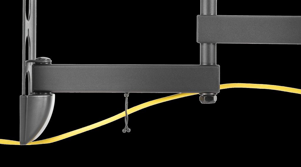 Deltaco OFFICE fuldt artikulerende vægbeslag 23-55 tommer - sort