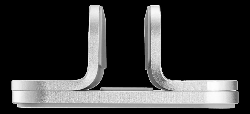 Deltaco vertikalt laptopstativ - sølvfarget 11-17" aluminium